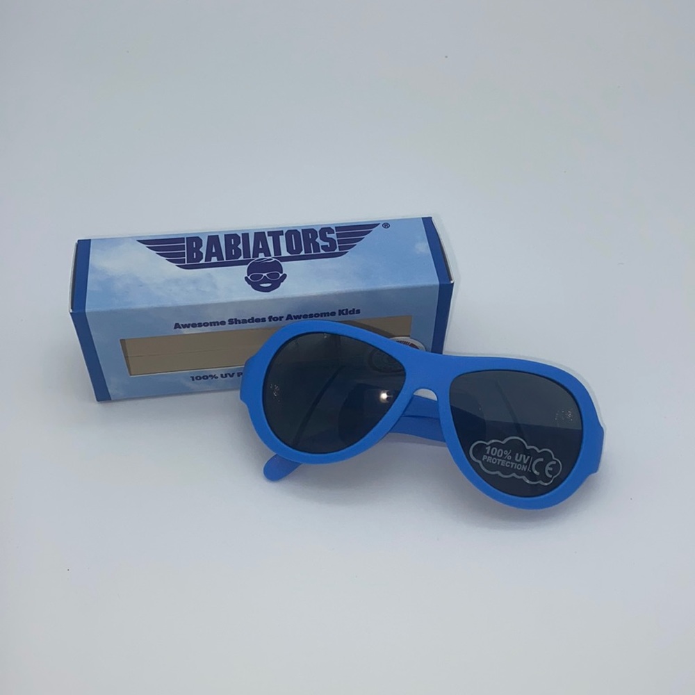 Babiators Aviators Ages 3-5 True Blue/Grey Lenses